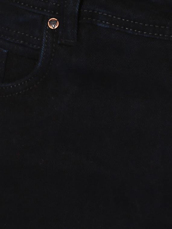 black cotton blend plain jeans - 14433196 - Zoom Image - 4