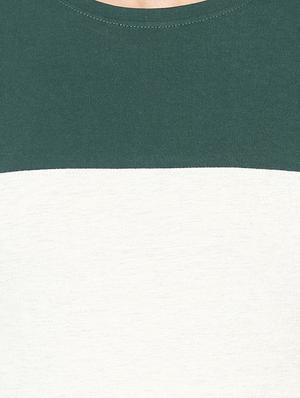 green cotton color block t-shirt - 14433267 - Standard Image - 4