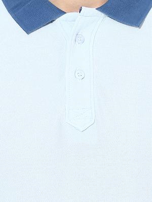 light blue cotton t-shirt - 14433277 - Standard Image - 4