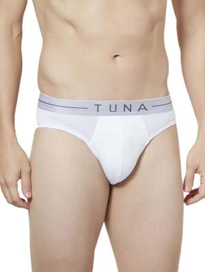 white and blue cotton brief - 14434514 - Standard Image - 4