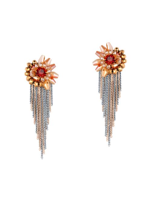 gold drop earrings - 14445298 - Standard Image - 1