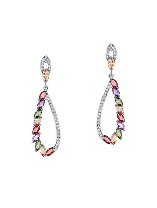multi colored drop earring - 14445337 - Standard Image - 1