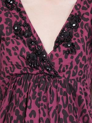 multi colored a-line dress - 14445532 - Standard Image - 4