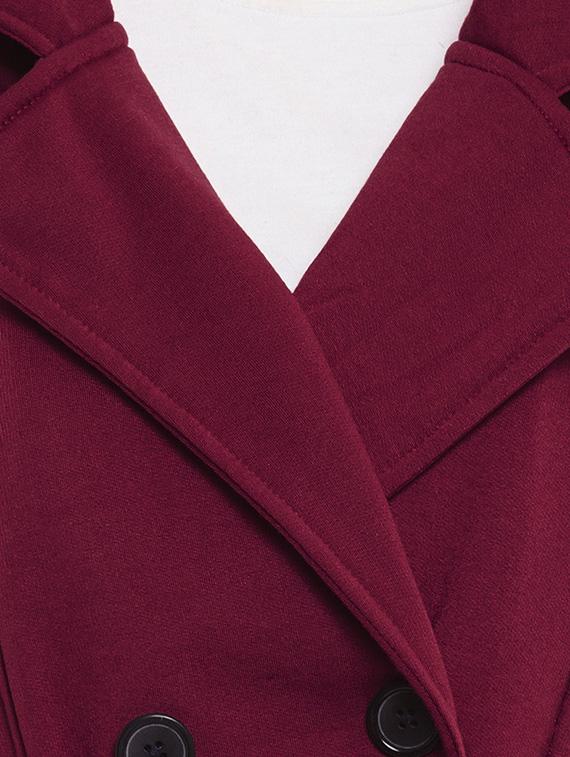 purple fleece trench coat - 14447373 - Zoom Image - 4