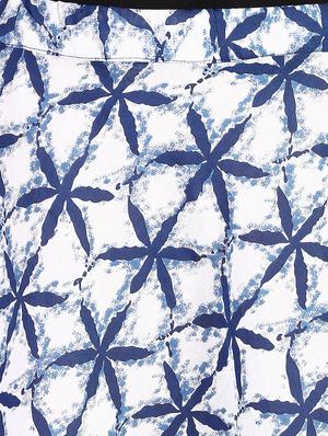 indigo blue cotton a-line skirt - 14450147 - Standard Image - 4