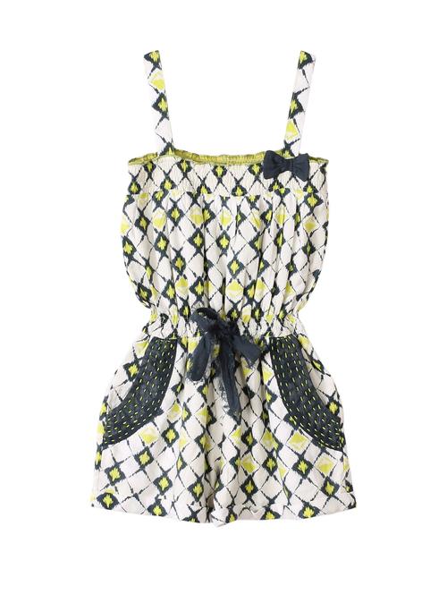 white rayon playsuit - 14450184 - Standard Image - 1