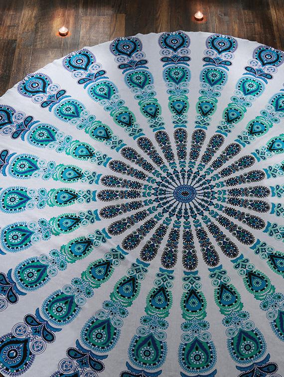 Cotton Printed Table Cloth/Mandala Tapestry - 14452134 - Zoom Image - 4
