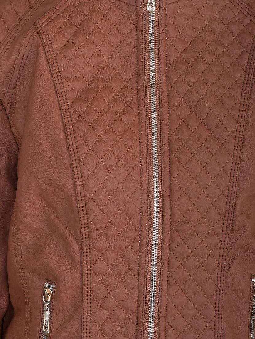 brown leatherette jacket - 14453382 - Zoom Image - 4