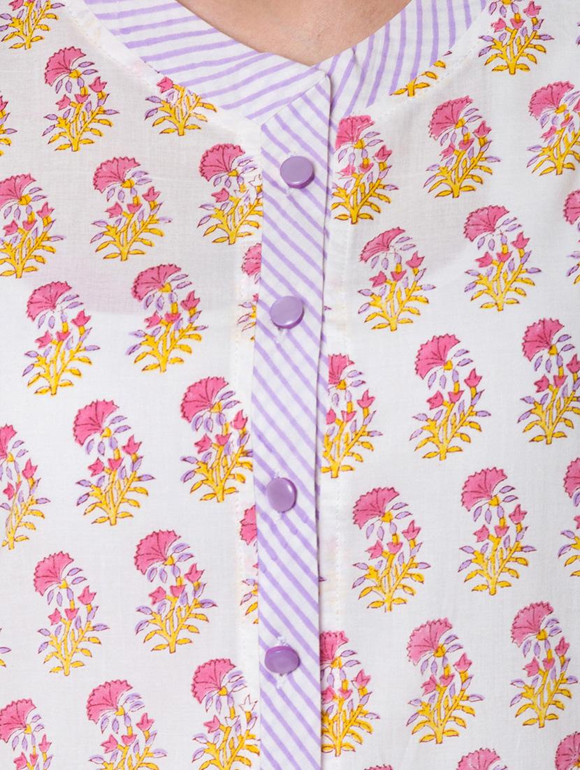 white cotton a line dress - 14455790 - Zoom Image - 4