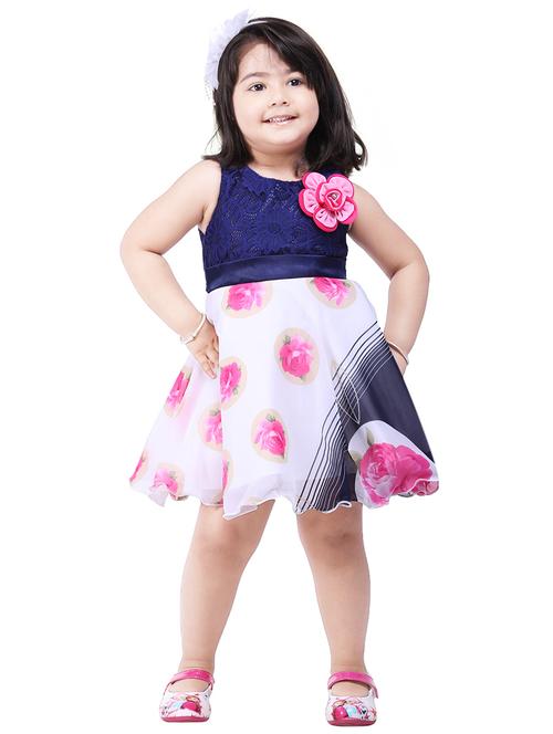 blue chiffon frock - 14455906 - Standard Image - 1