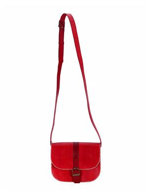 red leather regular sling bag - 14456296 - Standard Image - 4