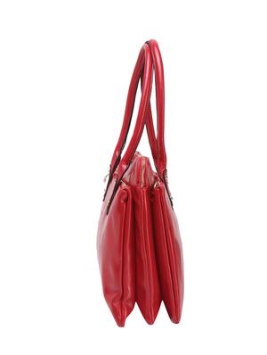 maroon cotton regular handbag - 14456697 - Standard Image - 4