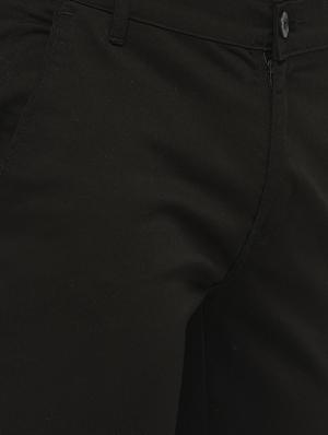 black cotton chinos casual trousers - 14457192 - Standard Image - 4