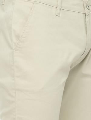 white cotton chinos casual trousers - 14457194 - Standard Image - 4