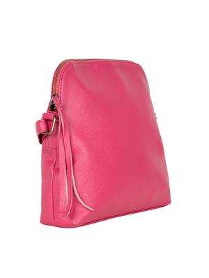 pink leatherette (pu) regular sling bag - 14457321 - Standard Image - 4