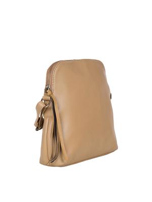 beige leatherette (pu) regular sling bag - 14457323 - Standard Image - 4