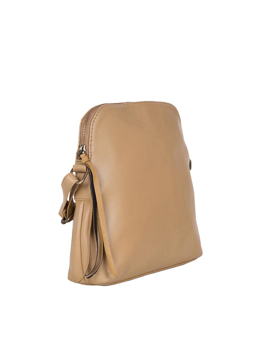 beige leatherette (pu) regular sling bag - 14457323 - Zoom Image - 4