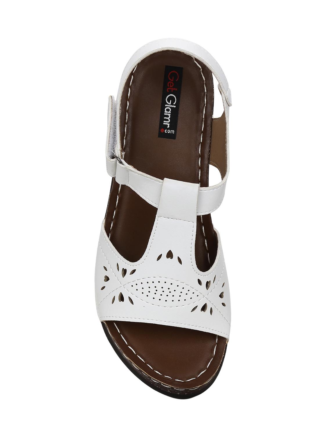white ankle strap sandals - 14457869 - Zoom Image - 4