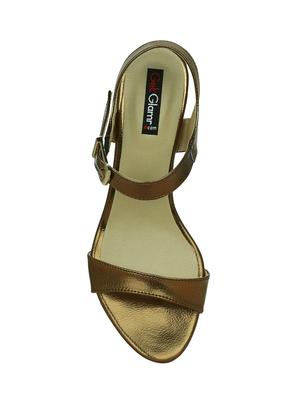 copper ankle strap sandal - 14457924 - Standard Image - 4