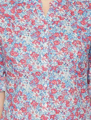 roll-up sleeved floral shirt - 14458237 - Standard Image - 4