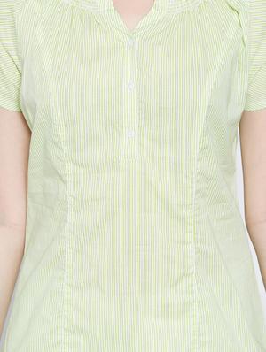 light green blouson top - 14458253 - Standard Image - 4