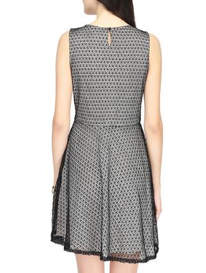 net overlay fit & flare dress - 14459878 - Standard Image - 4