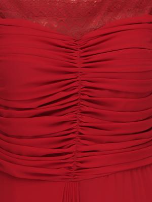 Maroon gown dress - 14459911 - Standard Image - 4