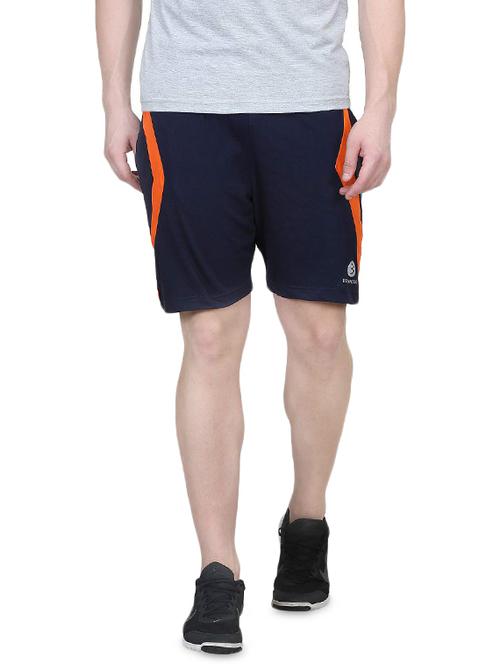 dark blue cotton blend short - 14462565 - Standard Image - 1
