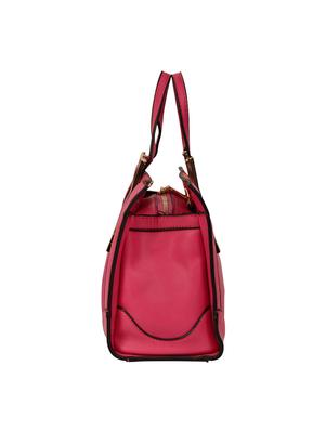 pink leatherette handbag - 14464056 - Standard Image - 4