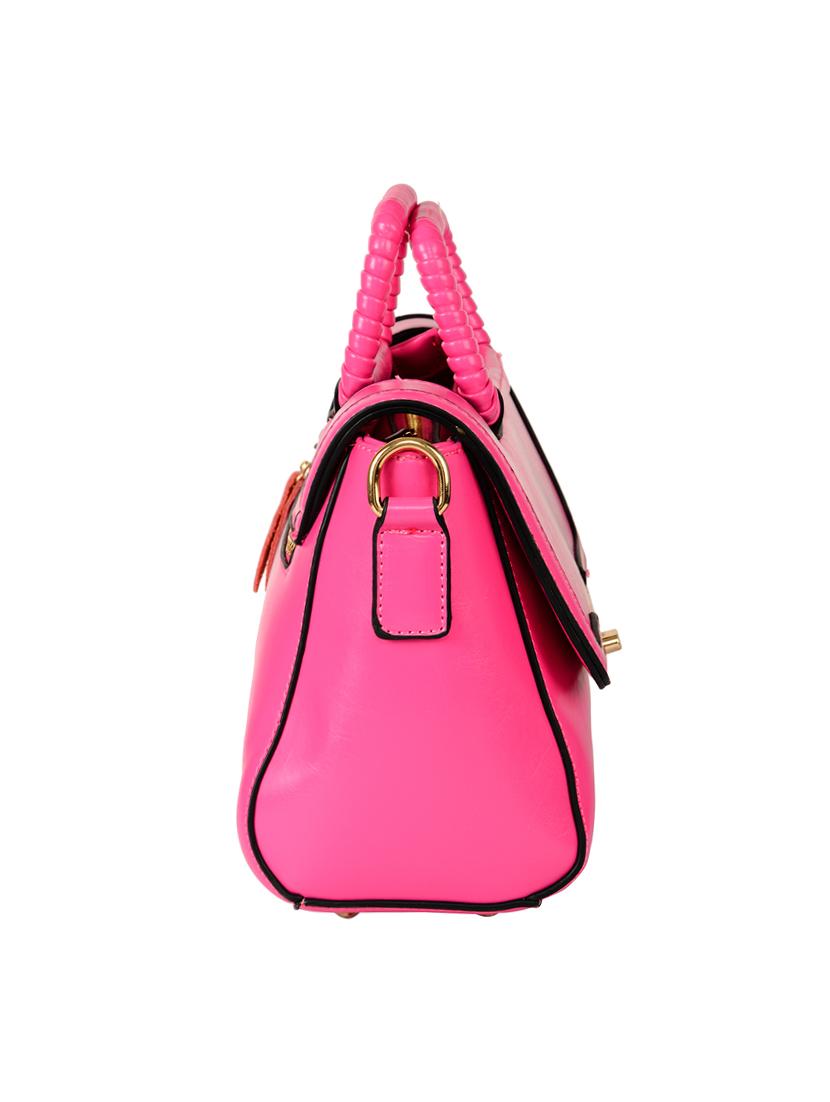 pink leatherette handbag - 14464059 - Zoom Image - 4