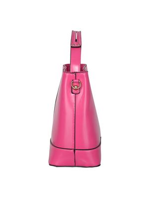 pink leatherette handbag - 14464062 - Standard Image - 4