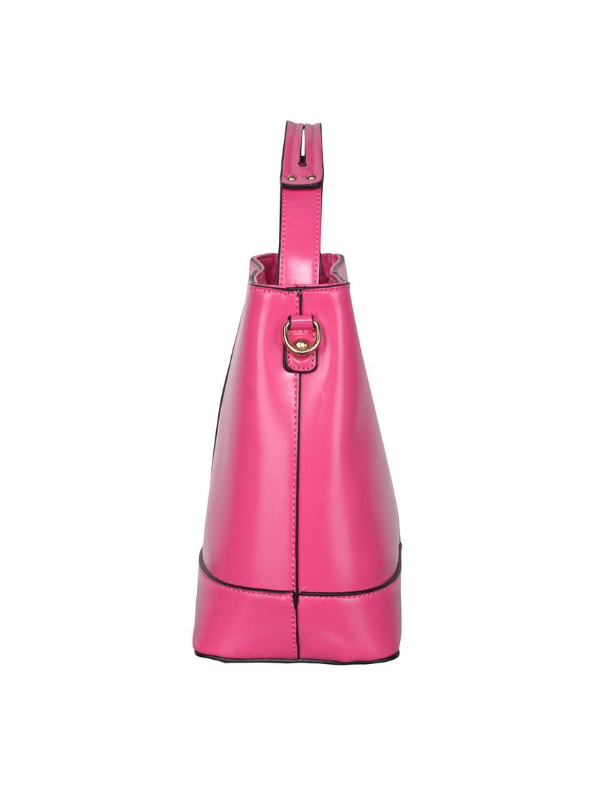 pink leatherette handbag - 14464062 - Zoom Image - 4