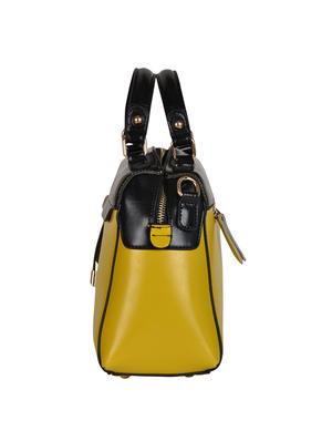 yellow leatherette handbag - 14464063 - Standard Image - 4