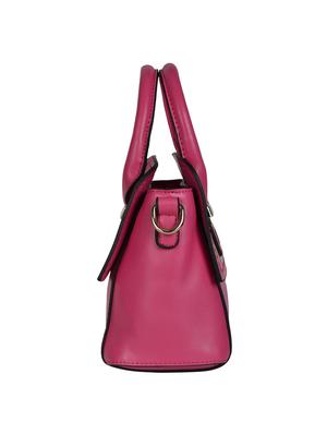 pink leatherette regular handbag - 14464077 - Standard Image - 4