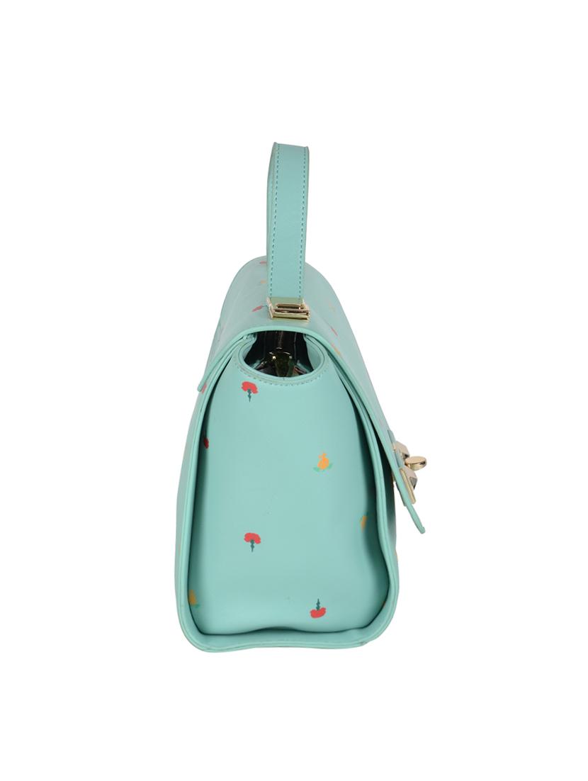 green leatherette regular sling bag - 14464098 - Zoom Image - 4