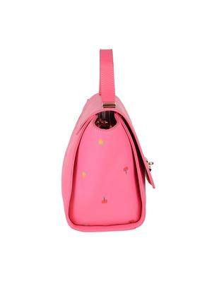 pink leatherette regular sling bag - 14464099 - Standard Image - 4