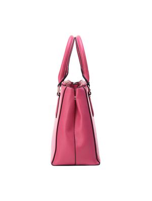 pink leatherette handbag - 14464101 - Standard Image - 4