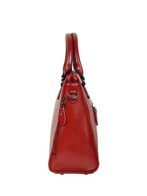 red leatherette regular handbag - 14464159 - Standard Image - 4