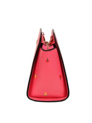 pink leatherette regular handbag - 14464240 - Standard Image - 4