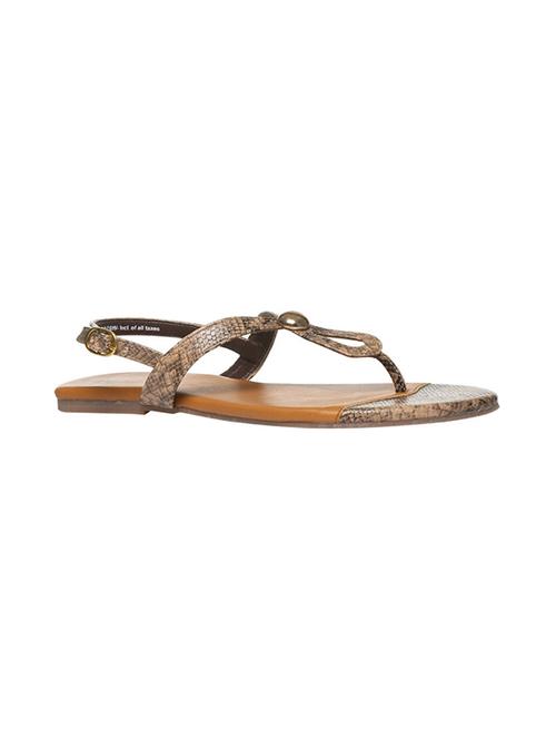 tan back strap sandal - 14464554 - Standard Image - 1