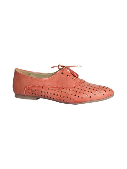 pink leatherette laceup casual shoes - 14464608 - Standard Image - 1