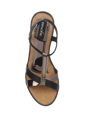 black patent leather platforms sandals - 14465174 - Standard Image - 4