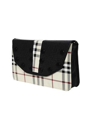 black leatherette regular sling bag - 14465427 - Standard Image - 4