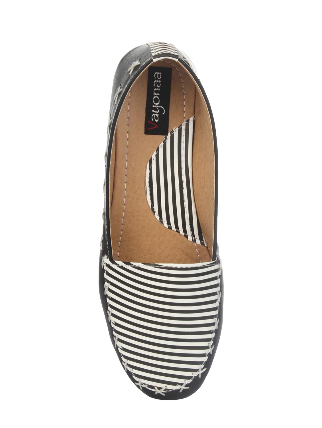 black faux leather slip on ballerina - 14465656 - Zoom Image - 4