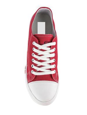 red Canvas sneaker - 14466981 - Standard Image - 4