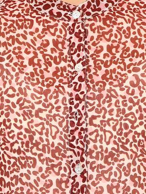 Brown printed tunic - 14469920 - Standard Image - 4