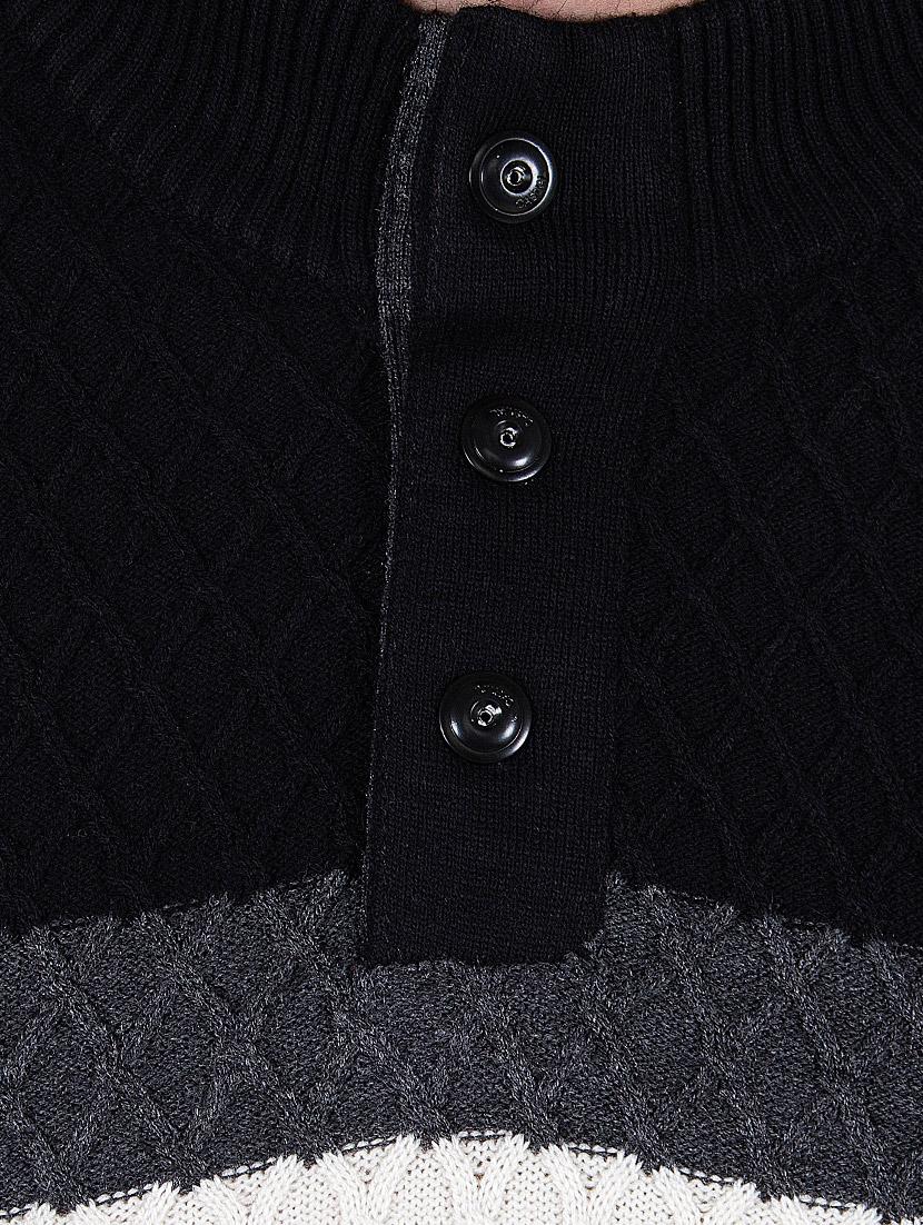 black woollen pullover - 14471268 - Zoom Image - 4