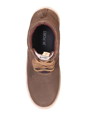 brown leatherette high ankle boot - 14471318 - Standard Image - 4