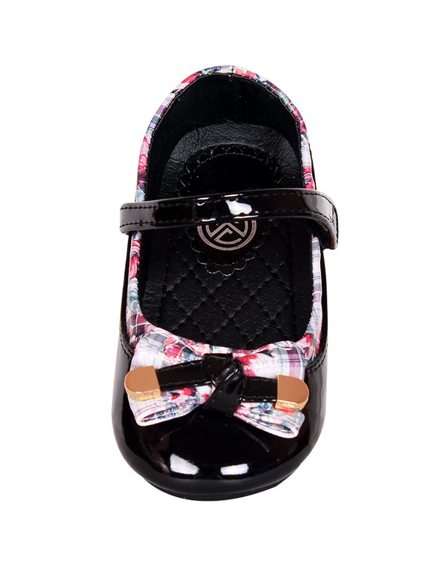 black leatherette flat ballerina - 14472962 - Zoom Image - 4