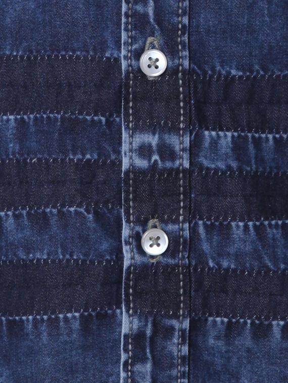 dark blue denim shirt - 14474164 - Zoom Image - 4